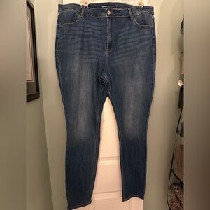 Old Navy Women's Mid-Wash Blue Skinny Jeans (18 TALL)